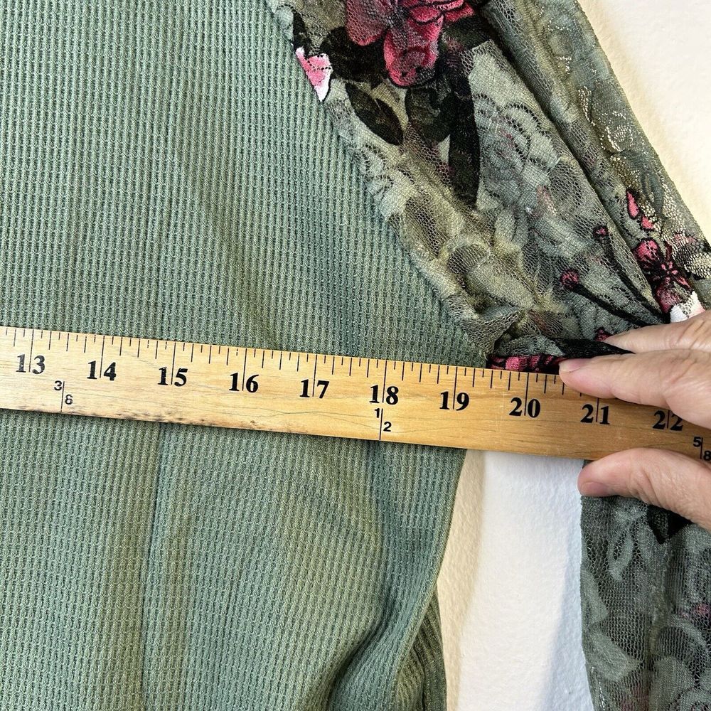 MIHOLL Women Green Long Sleeve Blouse L - Picture 7 of 7